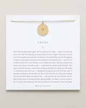 Pause Necklace Gold