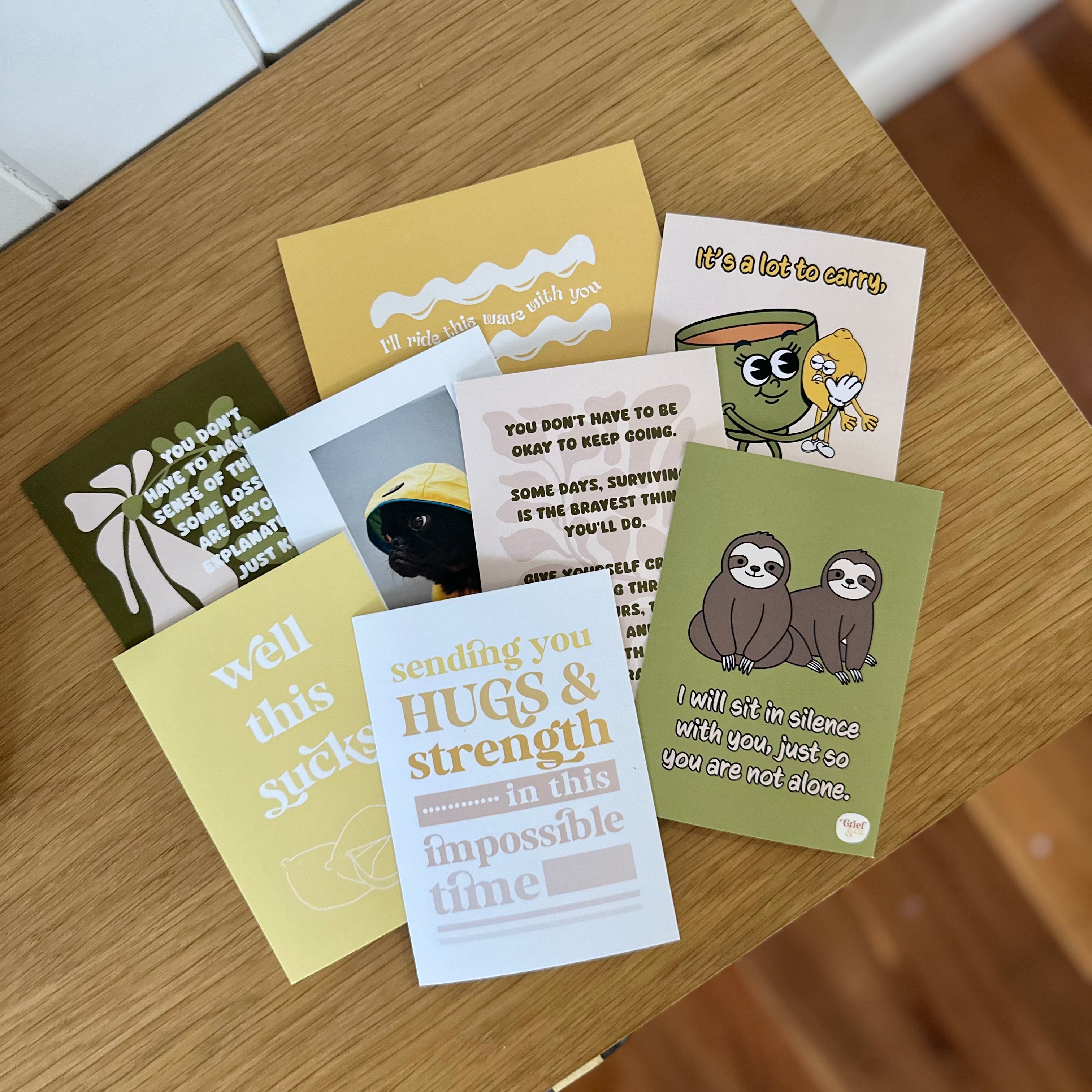 Sympathy Cards Set Blank