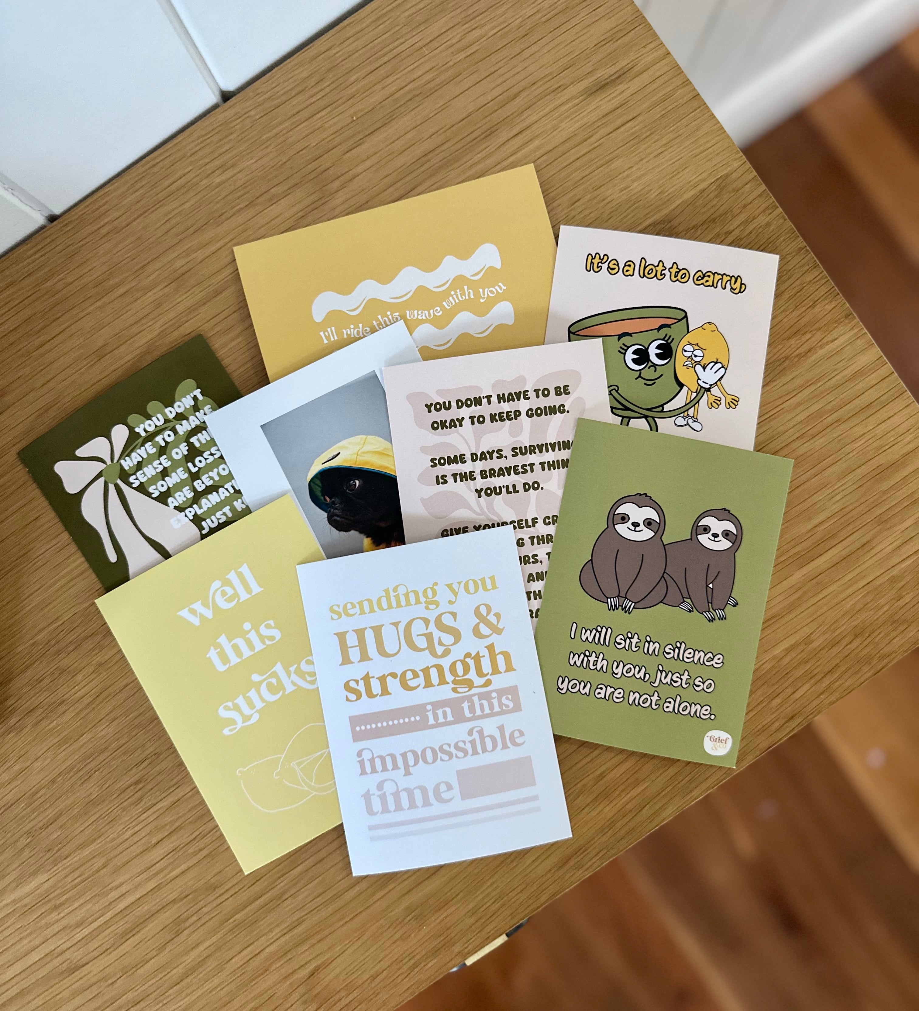 Sympathy Cards Set Blank
