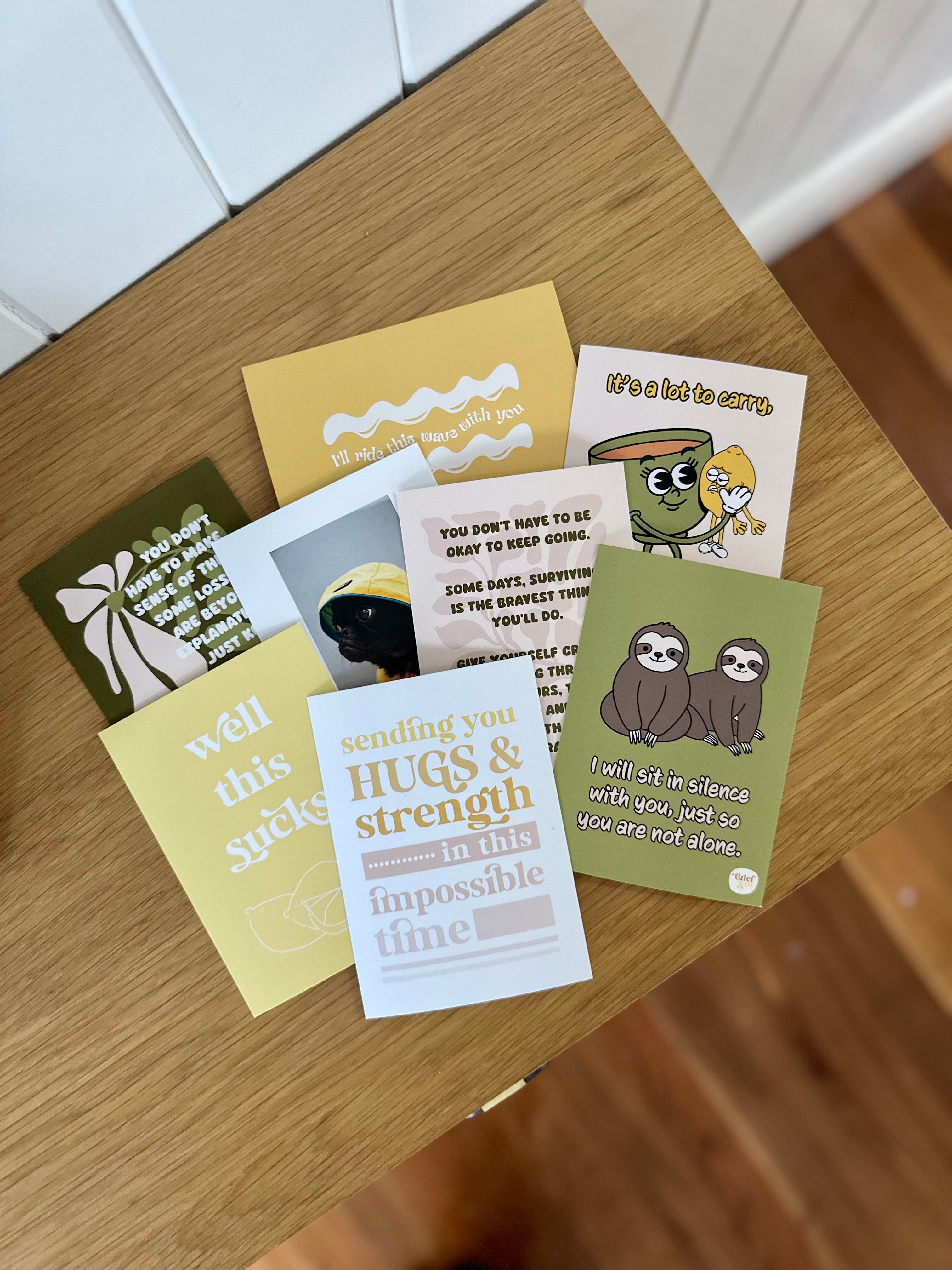Sympathy Cards Set Blank