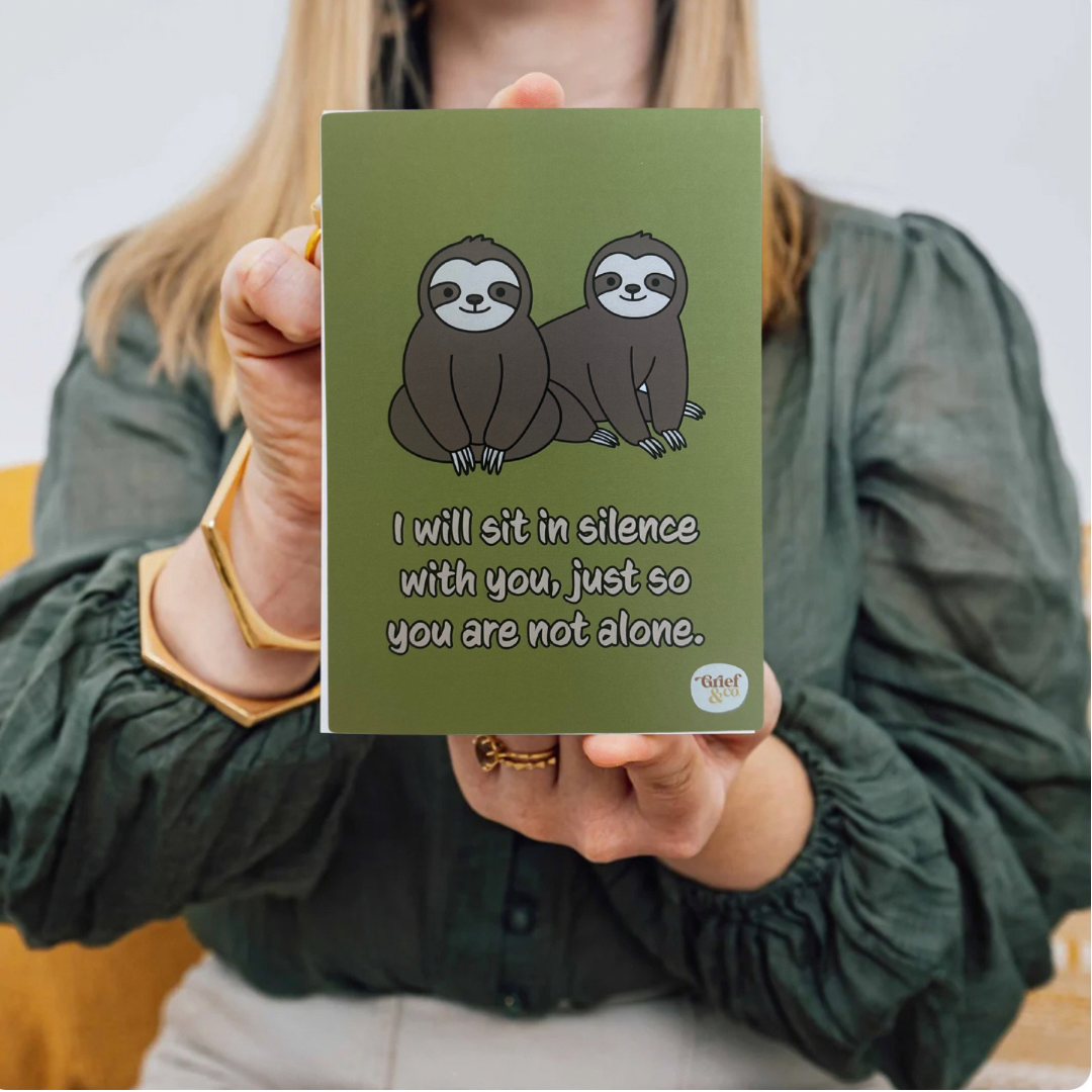 Sit In Silence Blank Post Card
