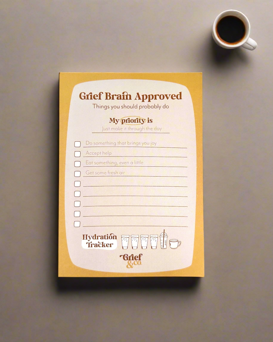 Basic Needs Checklist.pdf Basic Needs Checklist - A6 Note Pad – Grief and Co
