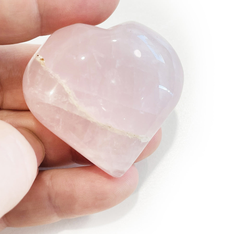 rose quartz heart