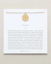 Pause Necklace Gold